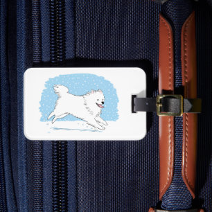 American Eskimo Dog - Frohes Eskie-Weihnachten Gepäckanhänger