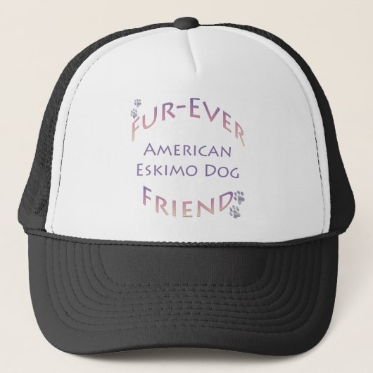American Eskimo Dog Furever Truckerkappe (Vorderseite)