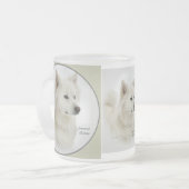 American Eskimo Dog Geschenke Mattglastasse (Vorderseite Links)