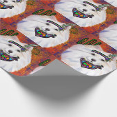 American Eskimo Dog Geschenkpapier (Ecke)