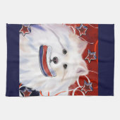 American Eskimo Dog Geschirrtuch (Horizontal)