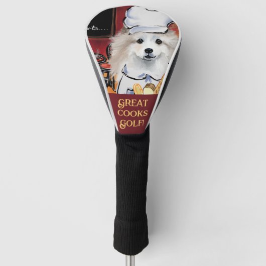 American Eskimo Dog Golf Headcover (Vorderseite)