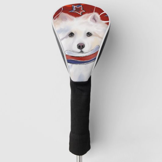 American Eskimo Dog Golf Headcover (Vorderseite)