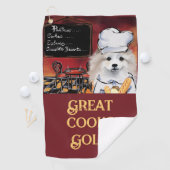 American Eskimo Dog Golfhandtuch (Insitu)