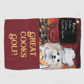 American Eskimo Dog Golfhandtuch (Horizontal)