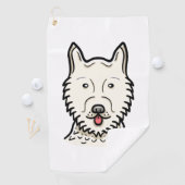 American Eskimo Dog Golfhandtuch (Insitu)