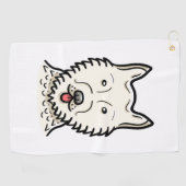 American Eskimo Dog Golfhandtuch (Horizontal)