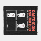 American Eskimo Dog Guide Fleecedecke (Vorderseite (Horizontal))