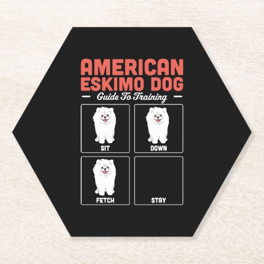 American Eskimo Dog Guide Untersetzer (Vorderseite)