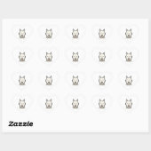 American Eskimo Dog Herz-Aufkleber (Blatt)