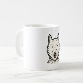 American Eskimo Dog Kaffeetasse (Vorderseite Links)