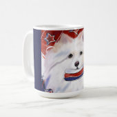 American Eskimo Dog Kaffeetasse (Vorderseite Links)