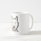 American Eskimo Dog Kaffeetasse (VorderseiteRechts)