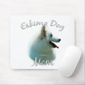 American Eskimo Dog Mama 2 Mousepad (Mit Mouse)