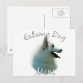 American Eskimo Dog Mama 2 Postkarte (Vorne/Hinten)