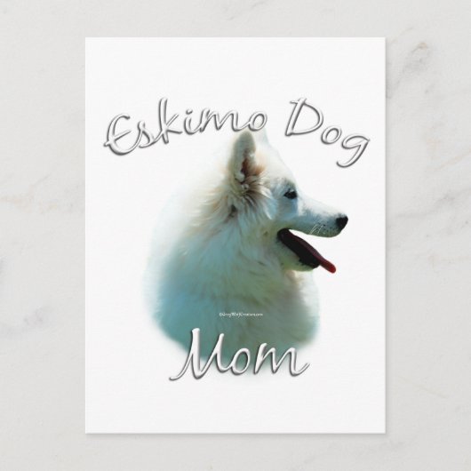 American Eskimo Dog Mama 2 Postkarte (Vorderseite)