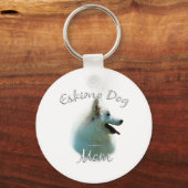 American Eskimo Dog Mama 2 Schlüsselanhänger (Vorderseite)
