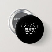 American Eskimo Dog Mama Button (Vorne & Hinten)