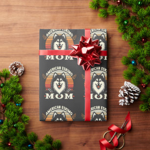 American Eskimo Dog Mama - Tante Dog Liebhaber Ges Geschenkpapier