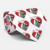 American Eskimo Dog My Valentine Krawatte (Gerollt)