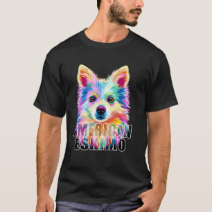 American Eskimo Dog Niedlich Eskie Dog Lover farbe T-Shirt