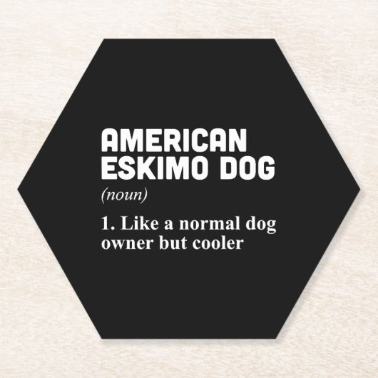 American Eskimo Dog Owner Untersetzer (Vorderseite)