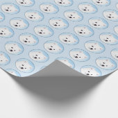 American Eskimo Dog Painting - Original Dog Art Geschenkpapier (Ecke)