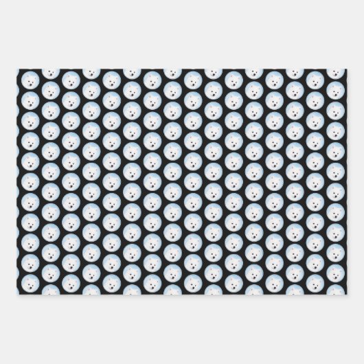 American Eskimo Dog Painting - Original Dog Art Geschenkpapier Set (Vorderseite 3)