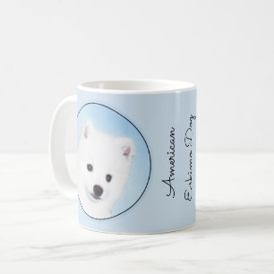 American Eskimo Dog Painting - Original Dog Art Kaffeetasse