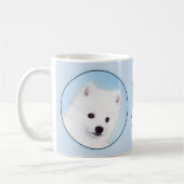 American Eskimo Dog Painting - Original Dog Art Kaffeetasse (Links)