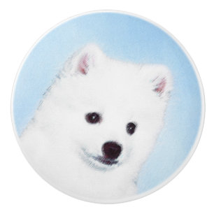 American Eskimo Dog Painting - Original Dog Art Keramikknauf