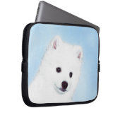 American Eskimo Dog Painting - Original Dog Art Laptopschutzhülle (Vorne Rechts)