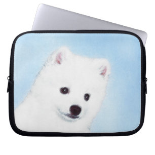 American Eskimo Dog Painting - Original Dog Art Laptopschutzhülle