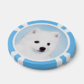 American Eskimo Dog Painting - Original Dog Art Pokerchips (Einzeln)