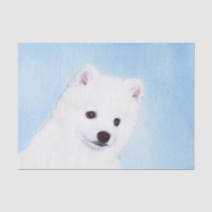 American Eskimo Dog Painting - Original Dog Art Seidenpapier