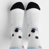 American Eskimo Dog Painting - Original Dog Art Socken (Oben)