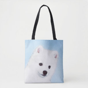 American Eskimo Dog Painting - Original Dog Art Tasche