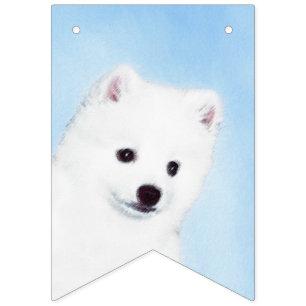American Eskimo Dog Painting - Original Dog Art Wimpelkette