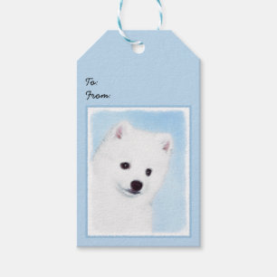 American Eskimo Dog Painting - Original Hund Art Geschenkanhänger
