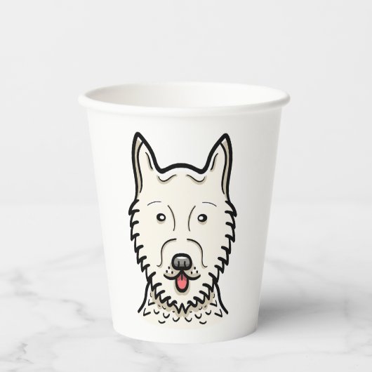 American Eskimo Dog Pappbecher (Vorderseite)