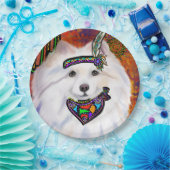 American Eskimo Dog Pappteller (Party)
