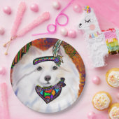 American Eskimo Dog Pappteller (Party)