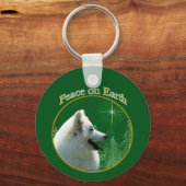 American Eskimo Dog Peace Schlüsselanhänger (Vorderseite)