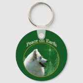 American Eskimo Dog Peace Schlüsselanhänger (Rückseite)
