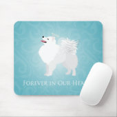 American Eskimo Dog Pet Loss Beileid Design Mousepad (Mit Mouse)