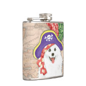 American Eskimo Dog Pirate Hip Flask Flachmann (Rechts)
