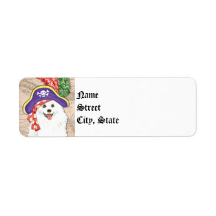 American Eskimo Dog Pirate Label