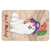 American Eskimo Dog Pirate Magnet (Horizontal)