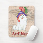 American Eskimo Dog Pirate Mouse Pad Mousepad (Mit Mouse)