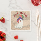 American Eskimo Dog Pirate Napkins Serviette (Beispiel)